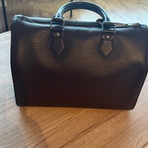 Louis Vuitton Black Epi Leather Top Handle